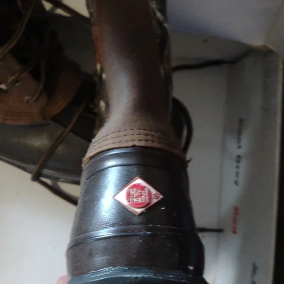 Red Ball vintage camo steel shank boots duckbill 14 insulated hunting trail y2k - Picture 5 of 15